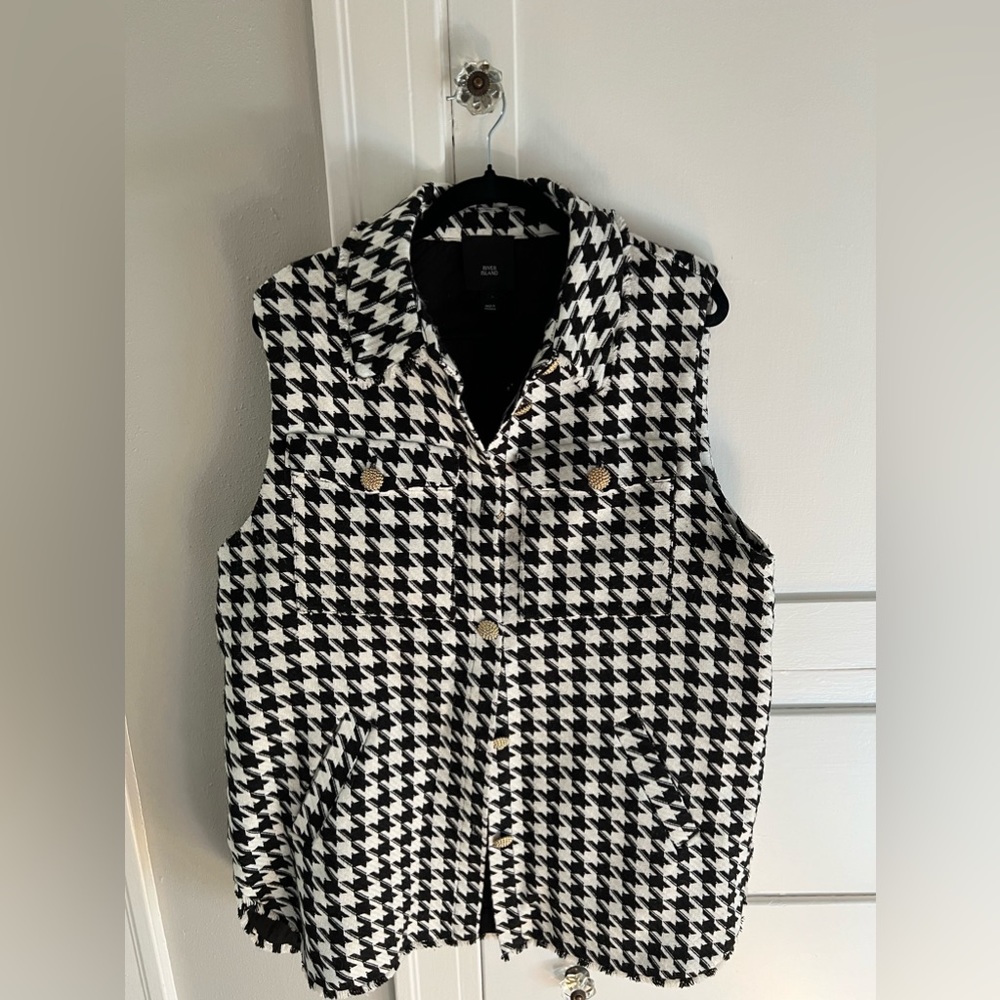River Island Houndstooth Vest